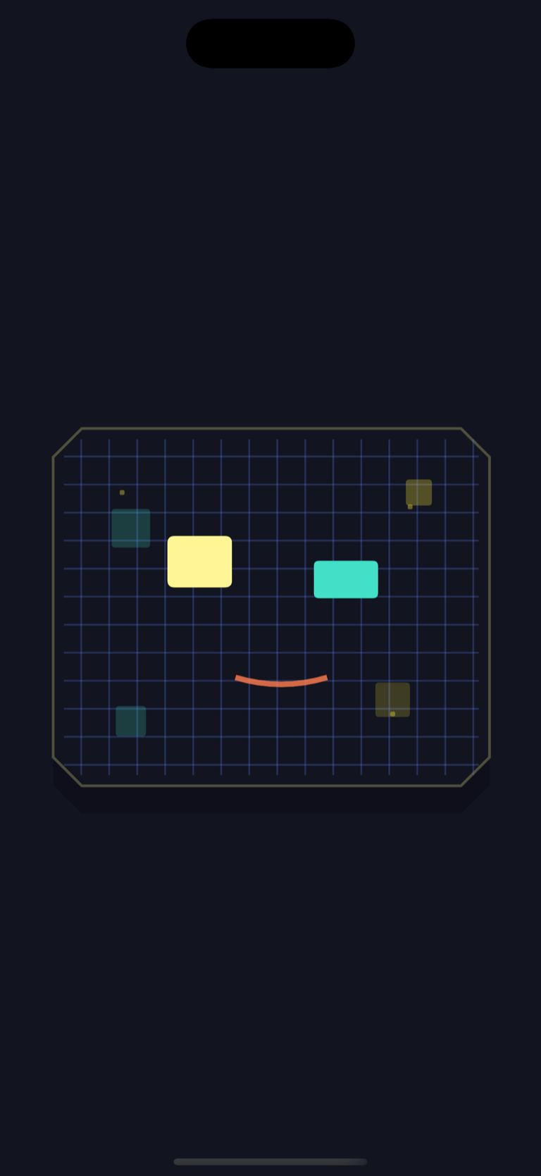 Cirilo's tentative Premium Pixel face in a remembering state with a gentle curved mouth.