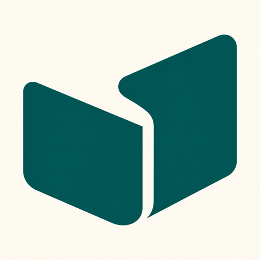 Expandive folded-ribbon icon